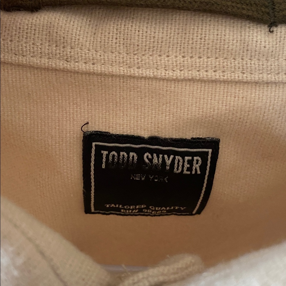 Todd Snyder Cream Button-Up 1 Pocket Shirt Sz XL. SEE PICTURES - Picture 4 of 7